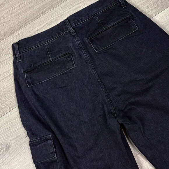 Aritzia Denim Forum The '90s Millie High-Rise Cargo Jean Black Sz 28 - Picture 8 of 8